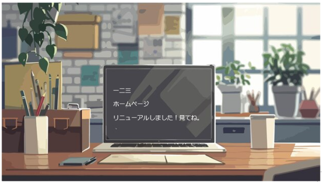 ホームページ リニューアル オープン